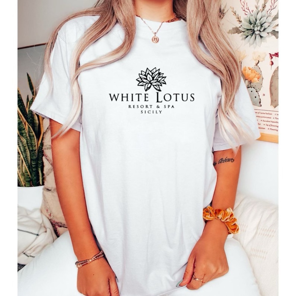 White Lotus T-shirt. S-3X available.